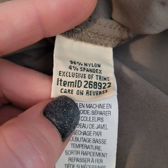 LL bean womens 8 brown skort zip pockets adjustable waist no stretch athleisure - Picture 6 of 11